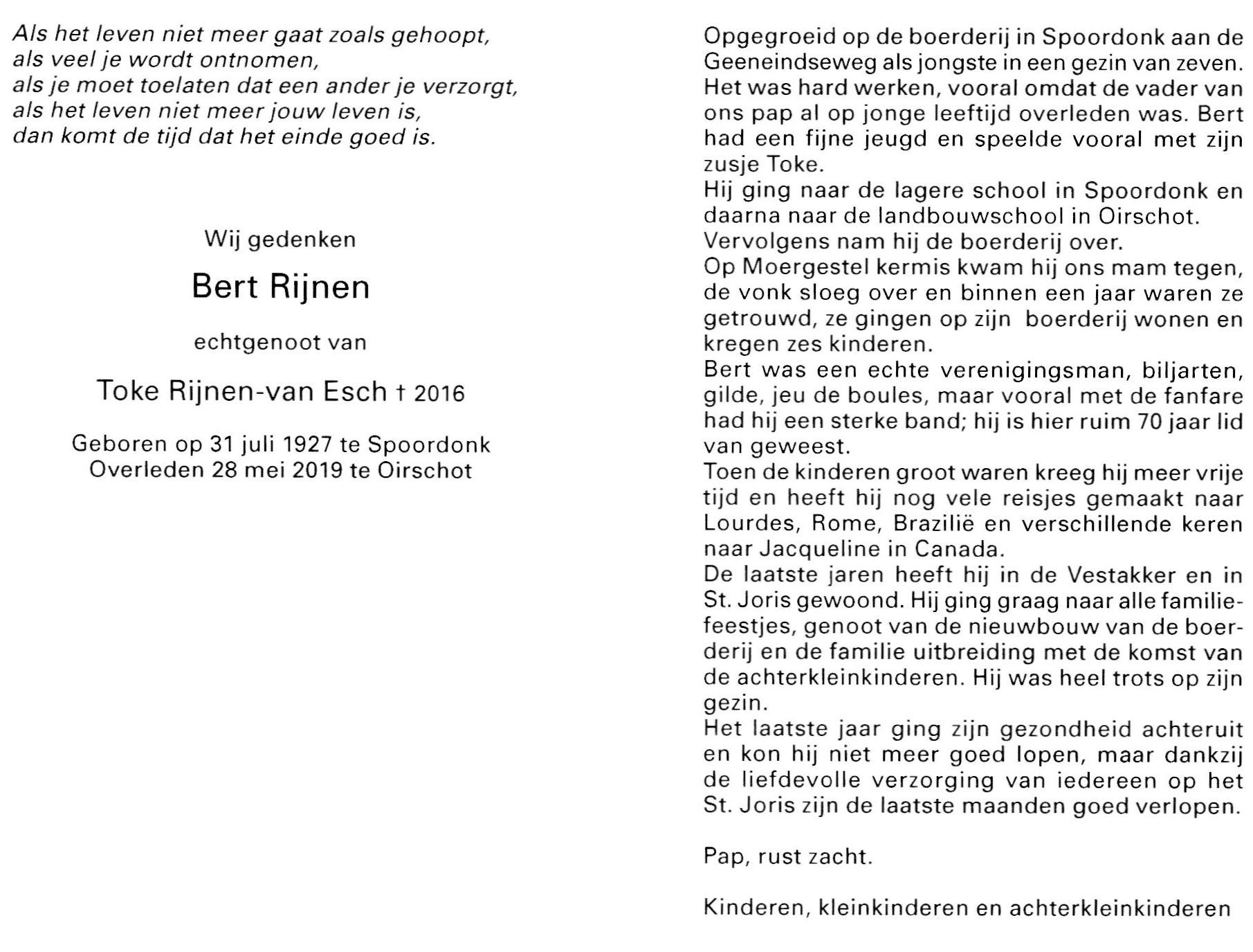 Bidprentje Bert 2 Bidprentje Bert 2